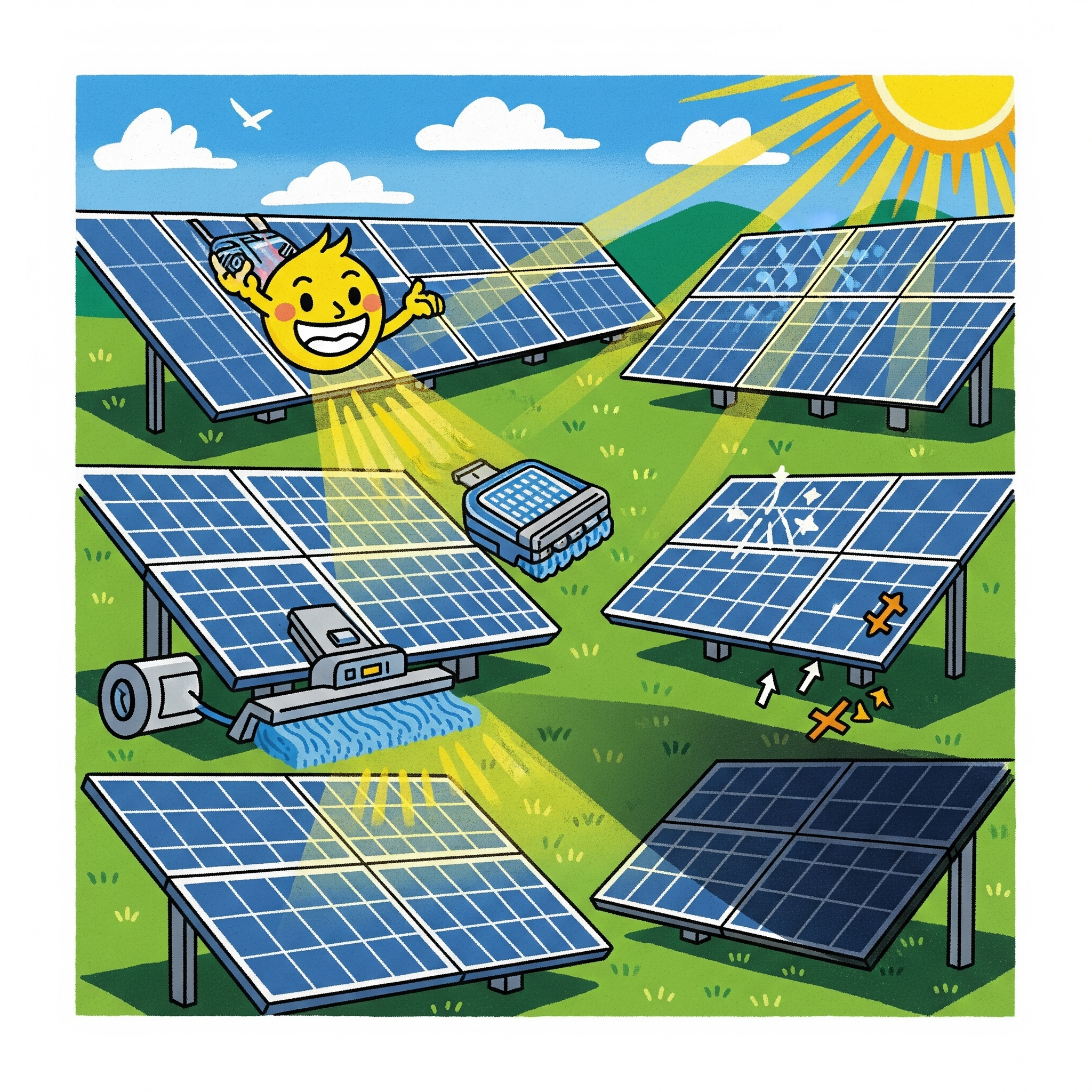 Güneş Panellerinde Verimlilik: Yaz Aylarında Maksimum Enerji Üretimi Nasıl Sağlanır? ☀️⚙️